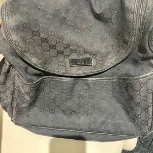 Black Gucci Diaper Bag - used
